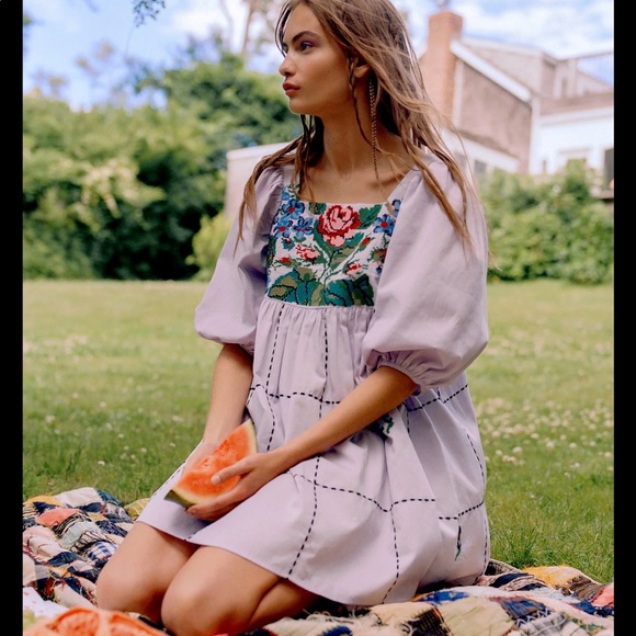 Kimchi Blue Tapestry Babydoll Dress 